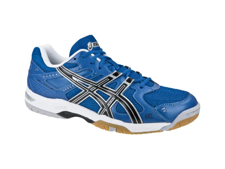 Blue and White Running Shoe