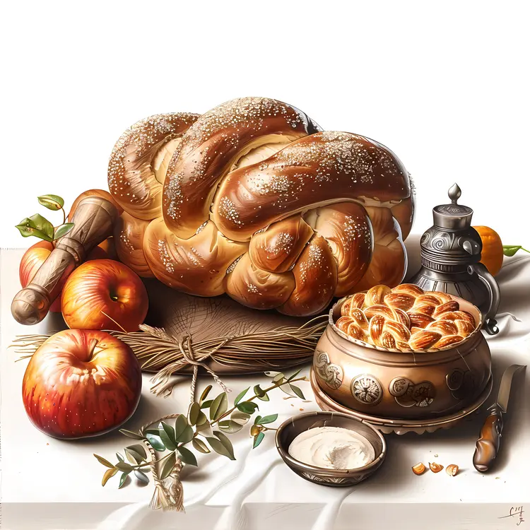Rustic Bread and Apples