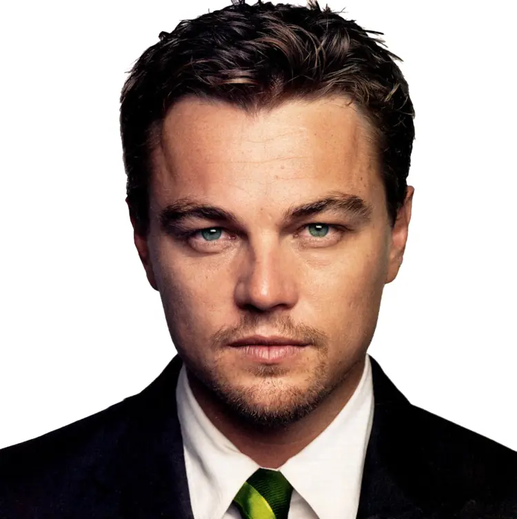 Man in Suit with Green Tie Close-Up