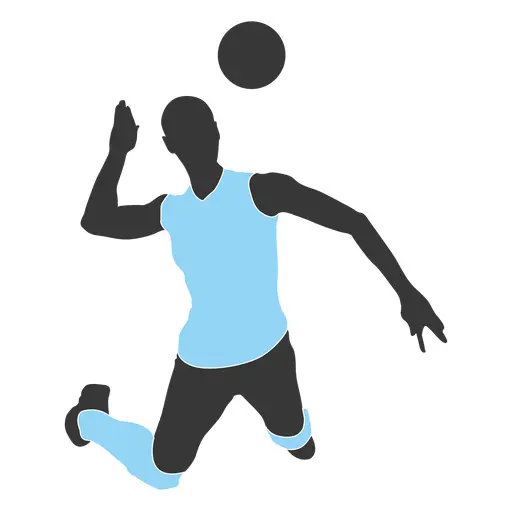 Volleyball Player Preparing to Spike