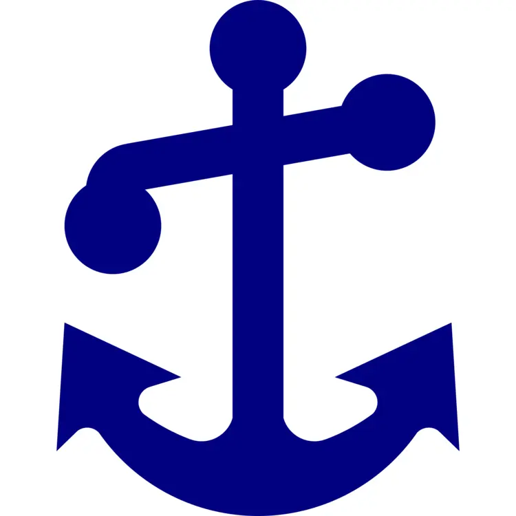 Blue Anchor Symbol