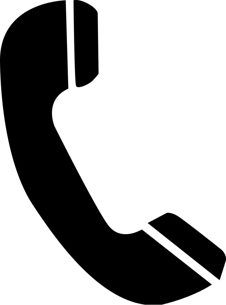 Black Phone Receiver Icon