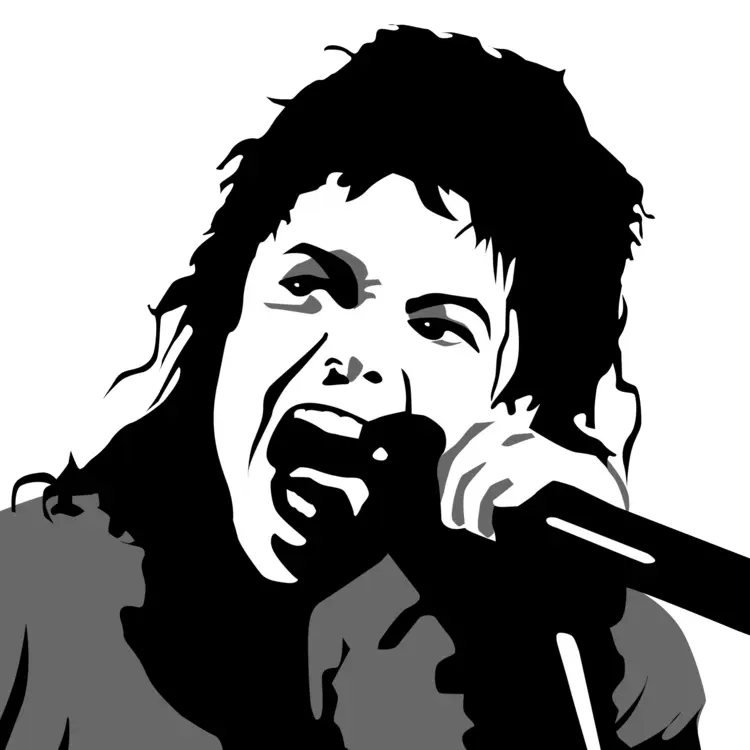 Michael Jackson Singing Portrait