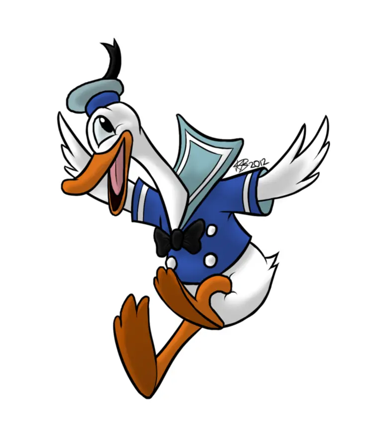 Jumping Donald Duck