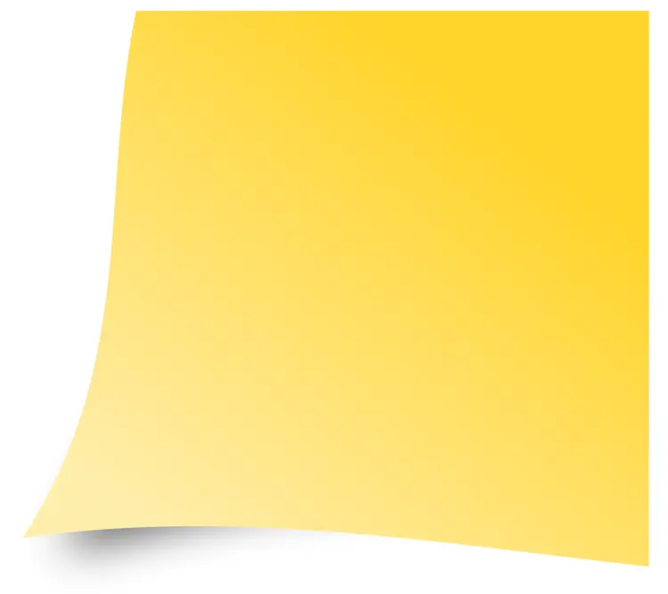 Plain Yellow Sticky Note