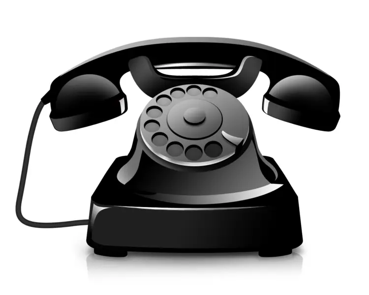 Vintage Black Rotary Phone