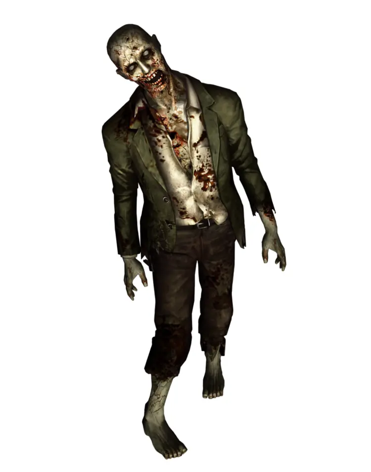 Zombie in Tattered Clothes