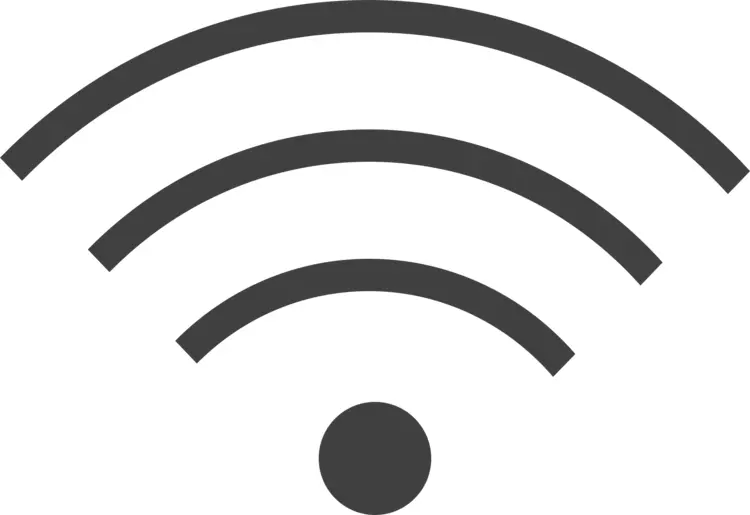 Black WiFi Symbol