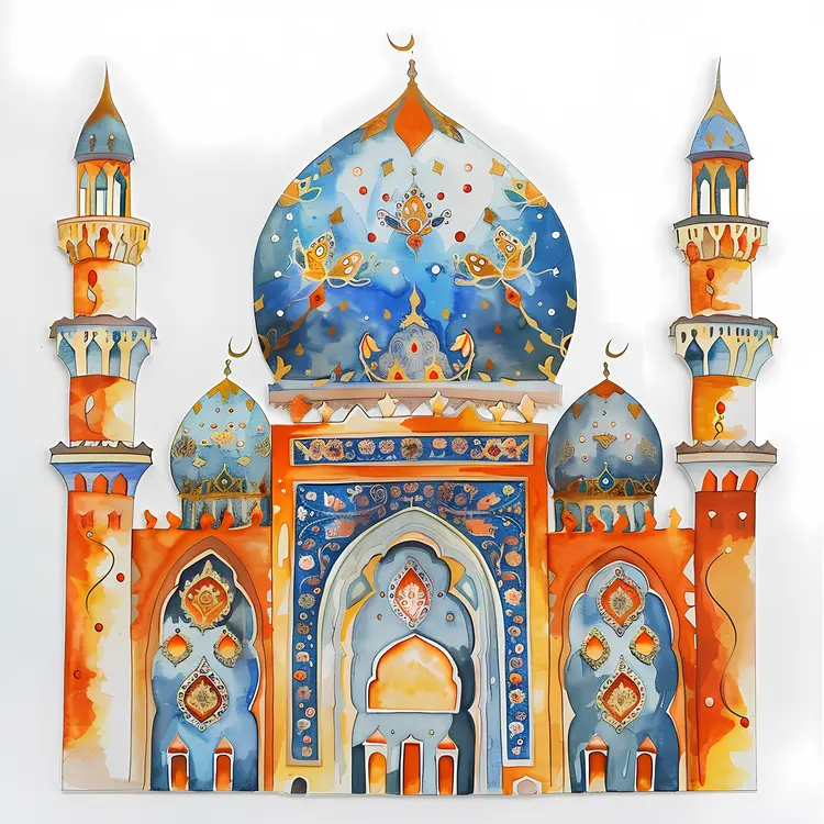 Colorful Islamic Mosque