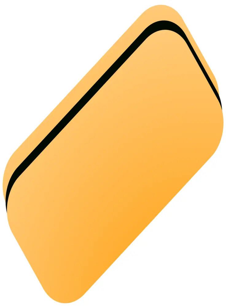 Orange Eraser for School Supplies