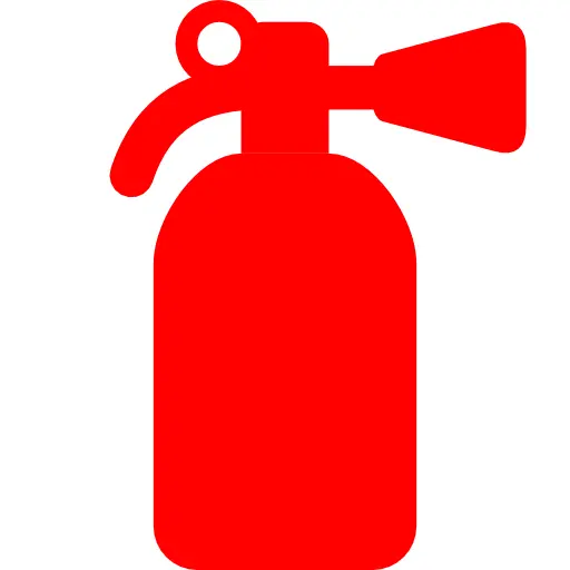Red Fire Extinguisher Icon