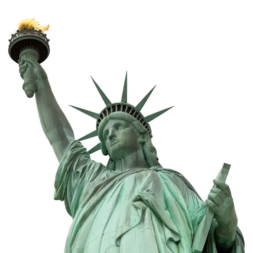 Statue of Liberty with torch