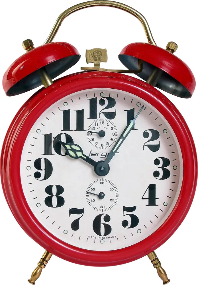 Classic Red Alarm Clock with Bells