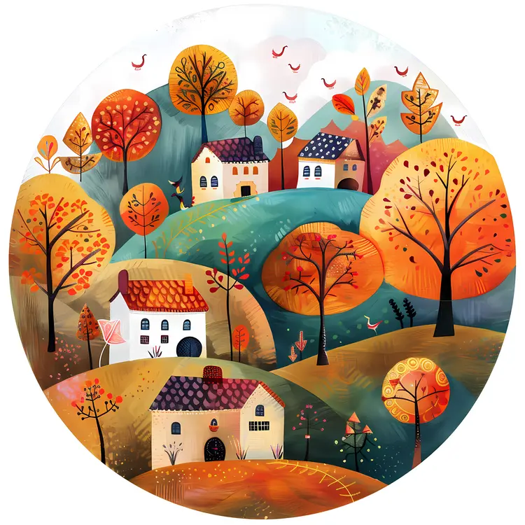 Small cute doodle house