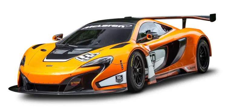 Sporty Orange Race Car