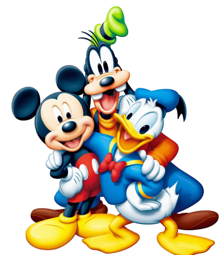 Mickey Mouse, Goofy, and Donald Duck Together