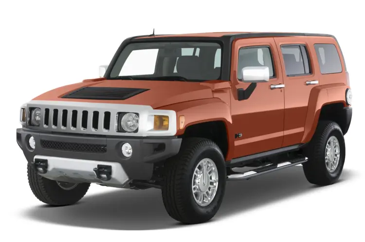 Orange Hummer H3 Car