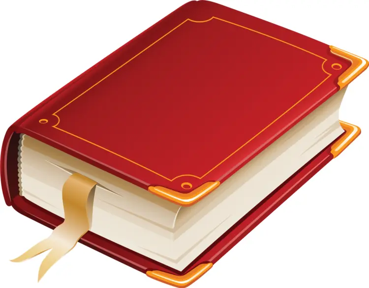 Red Book with Bookmark