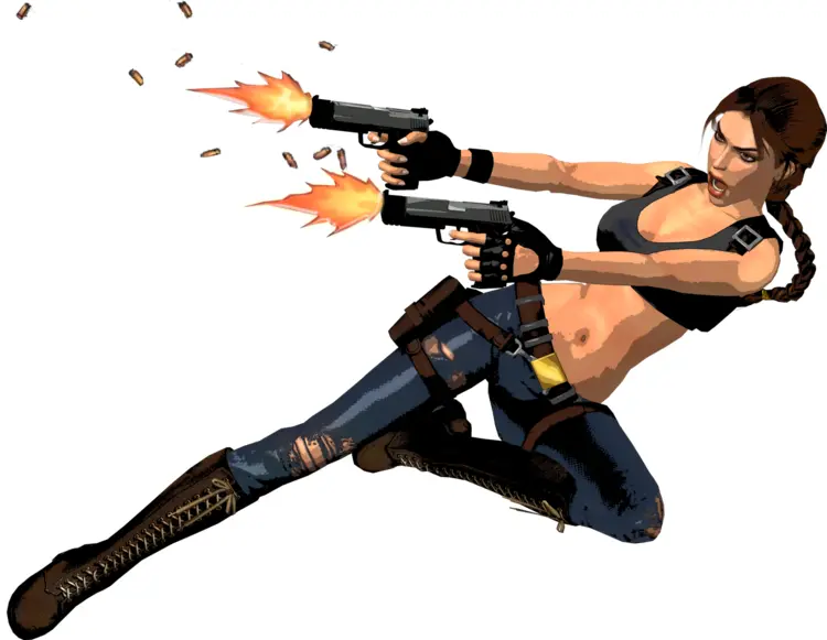 Action Female Character Shooting