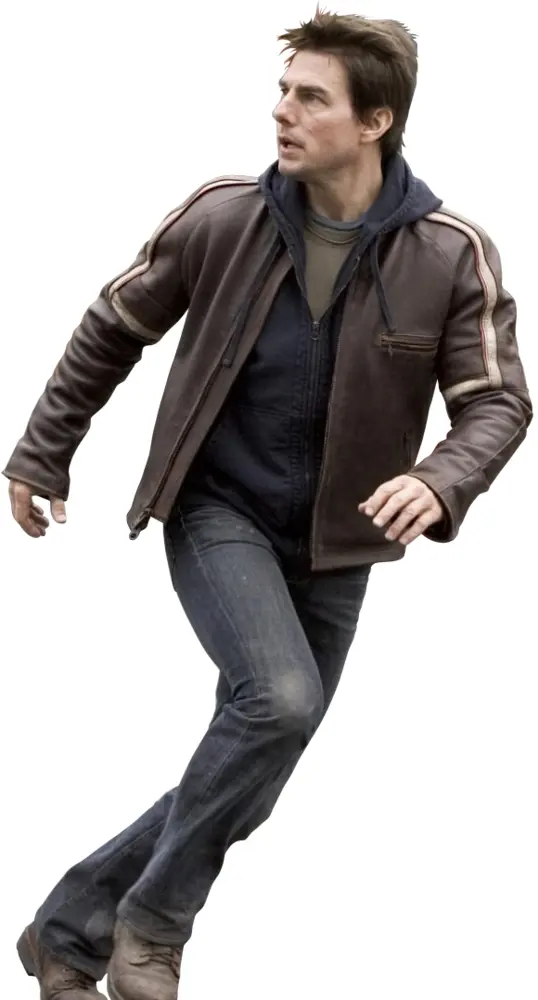 Man Running in Casual Outfit