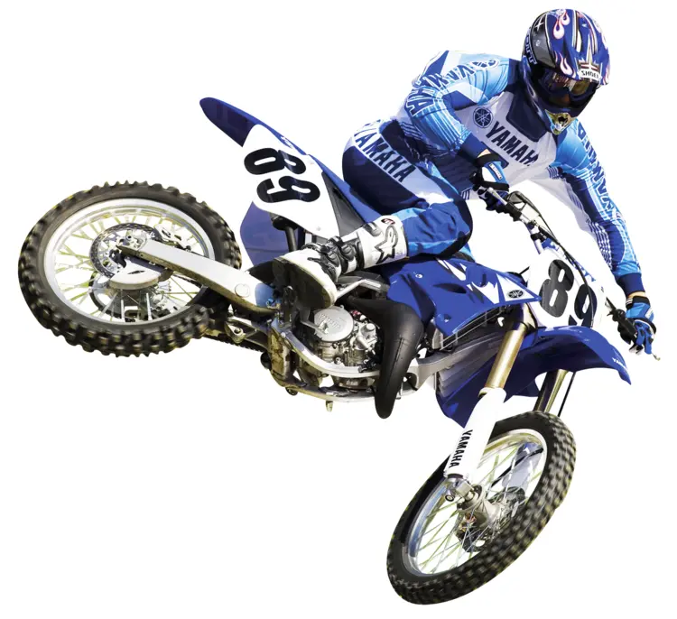 Racing Motorcycle in Action