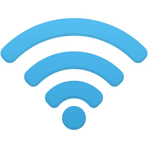 Blue WiFi Symbol for Connectivity