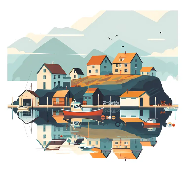 Picturesque Island Village