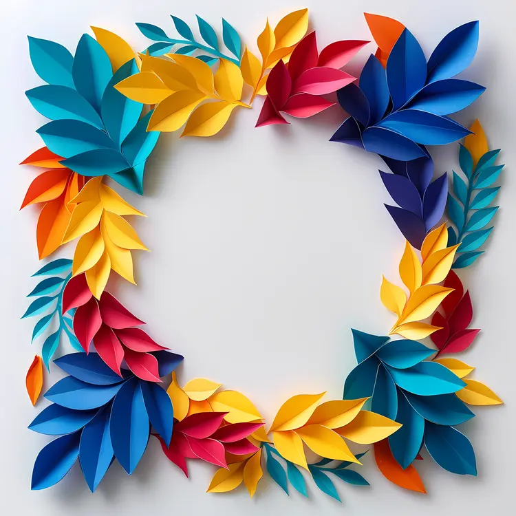 Colorful Leaf Wreath