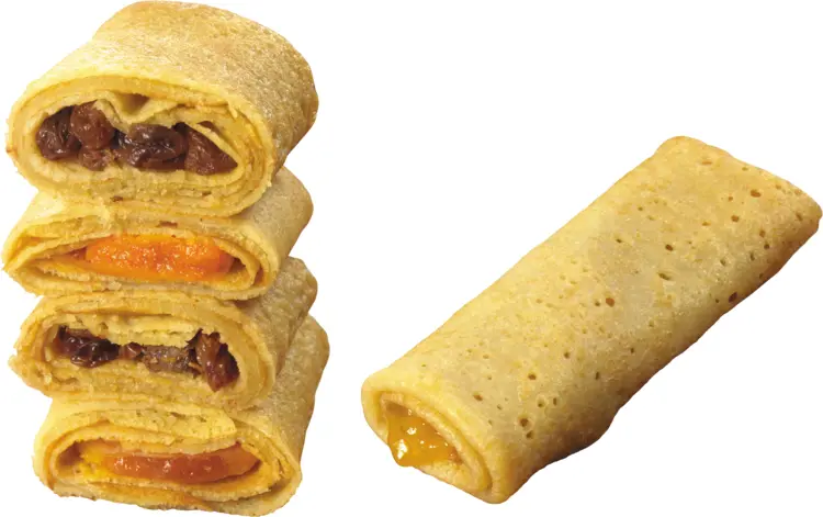 Tasty Pancake Rolls with Filling