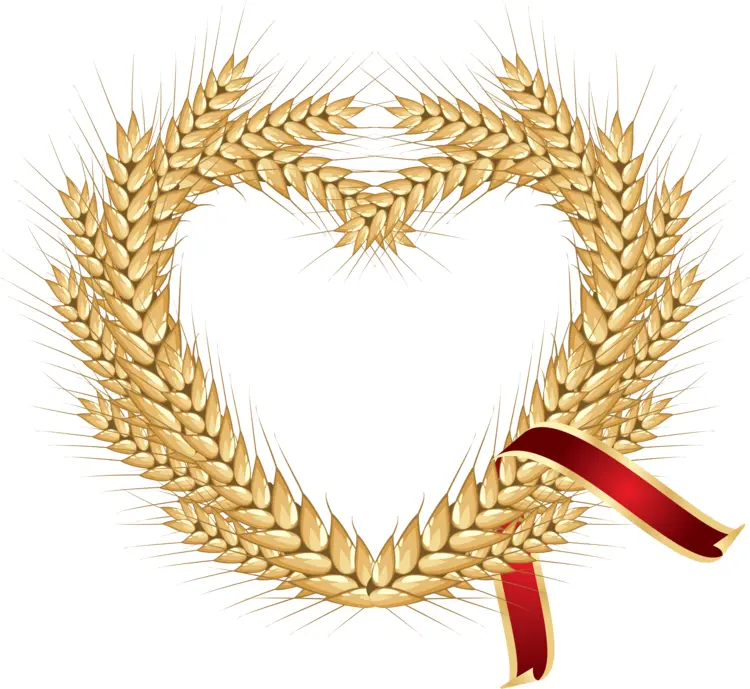 Heart-Shaped Wheat Wreath