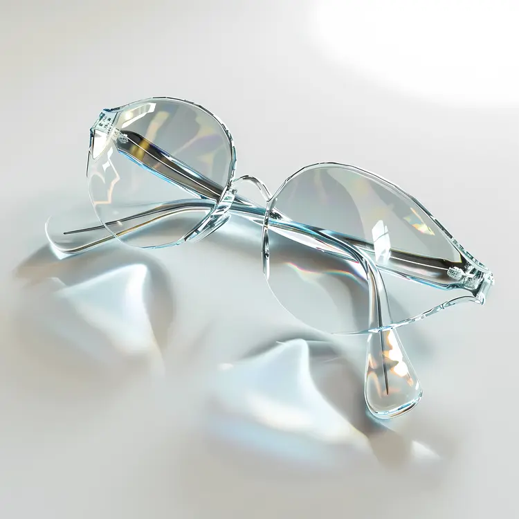Clear Round Sunglasses