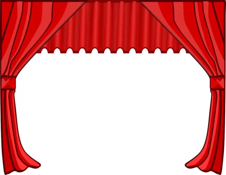 Classic Red Theater Curtain