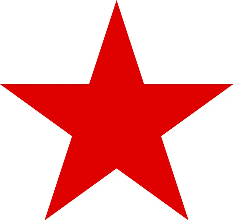 Simple Red Star Symbol