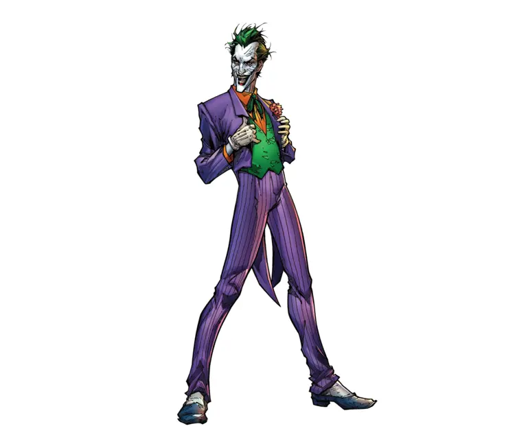 Cartoon Character in Purple Suit