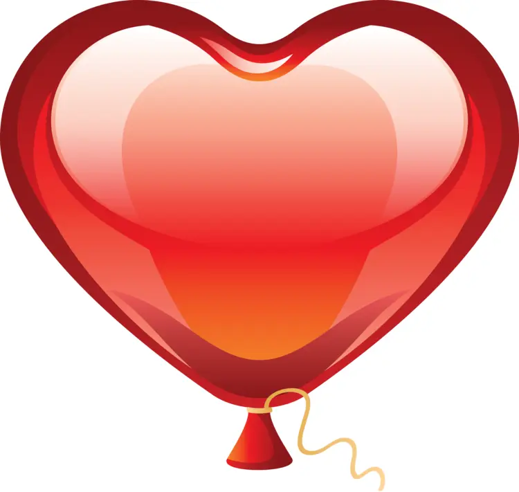 Red Heart Balloon for Valentine's Day