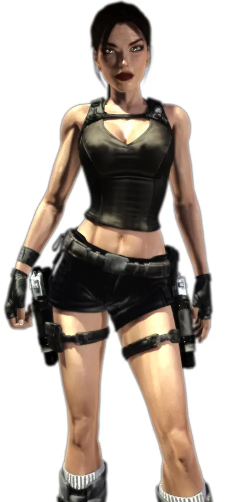 Lara Croft in Action Pose