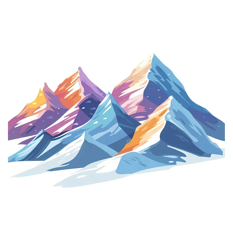 Colorful Mountain Range