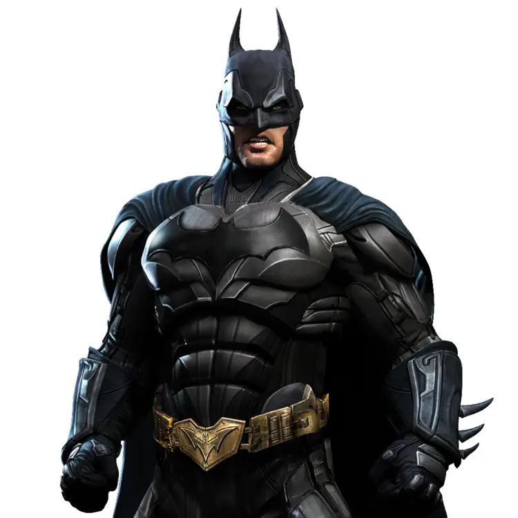 Batman in Black Suit with Gold Belt