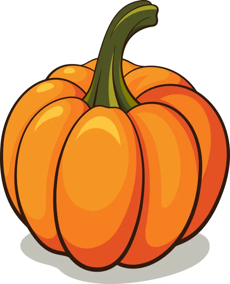 Cartoon Orange Pumpkin for Halloween