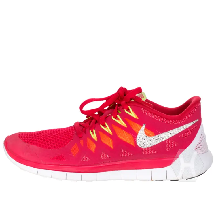 Red and White Running Shoe