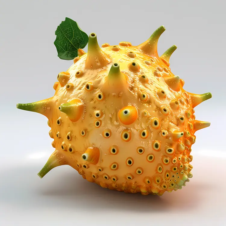 Exotic Spiky Yellow Fruit