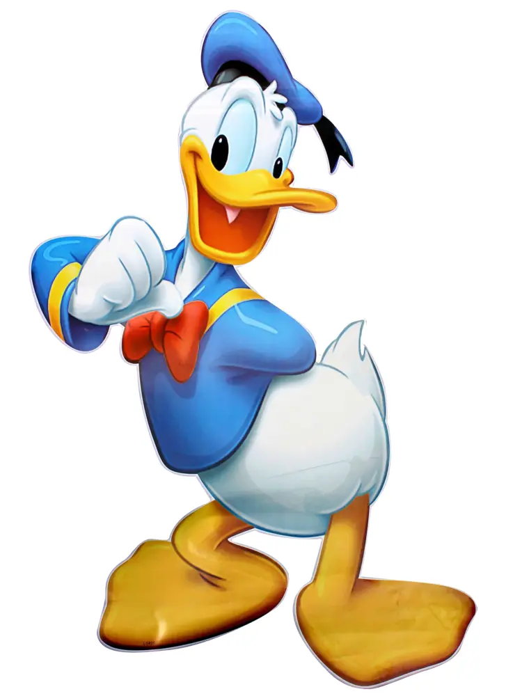 Donald Duck in Action Pose