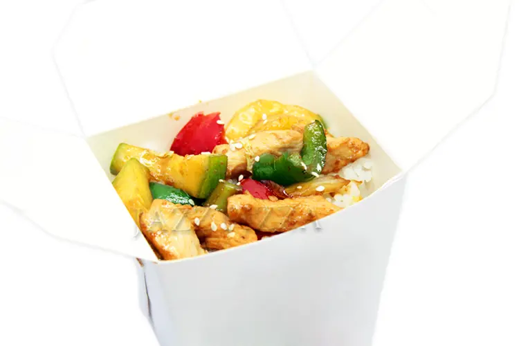 Tasty Chicken and Vegetables Takeout