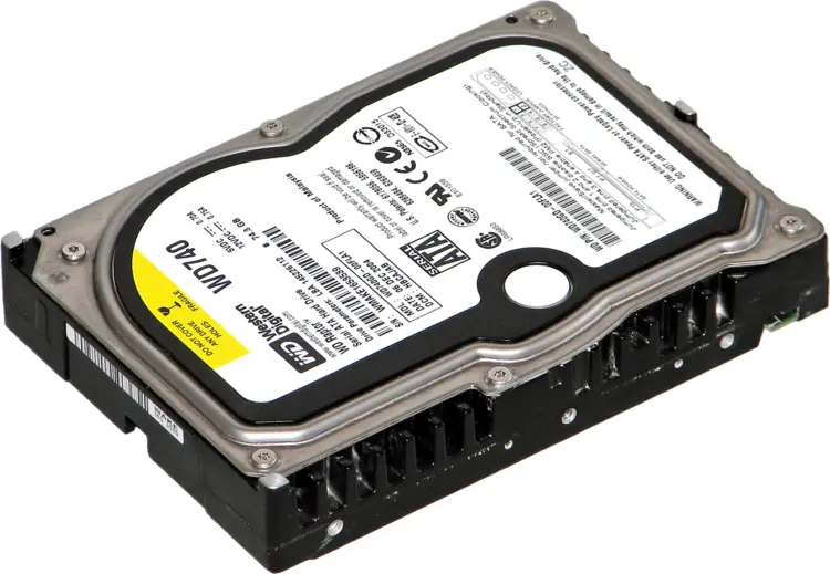 Hard Drive with Label