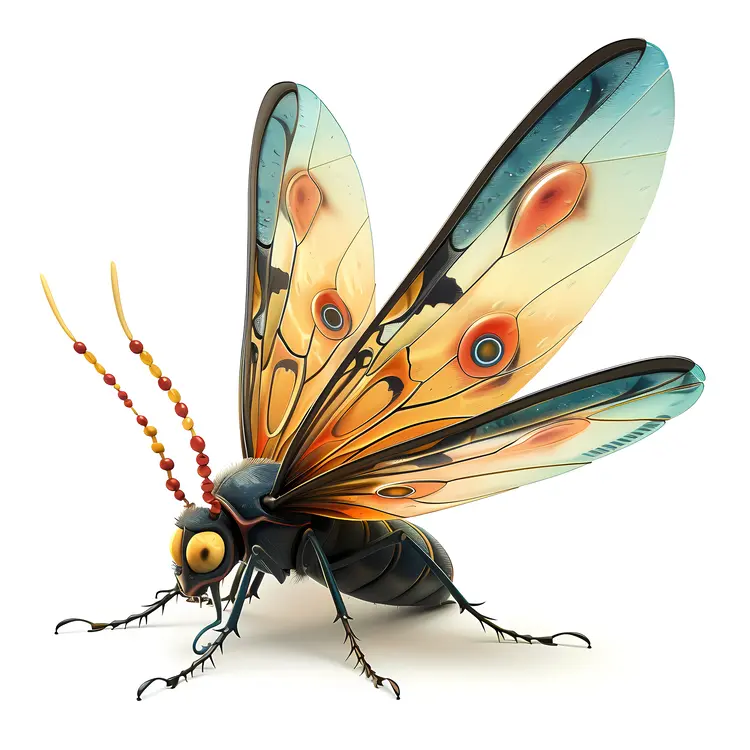 Colorful Butterfly with Detailed Wings