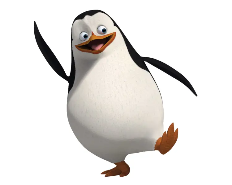 Happy Dancing Penguin Cartoon