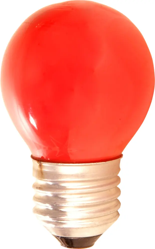 Red Light Bulb Illustration