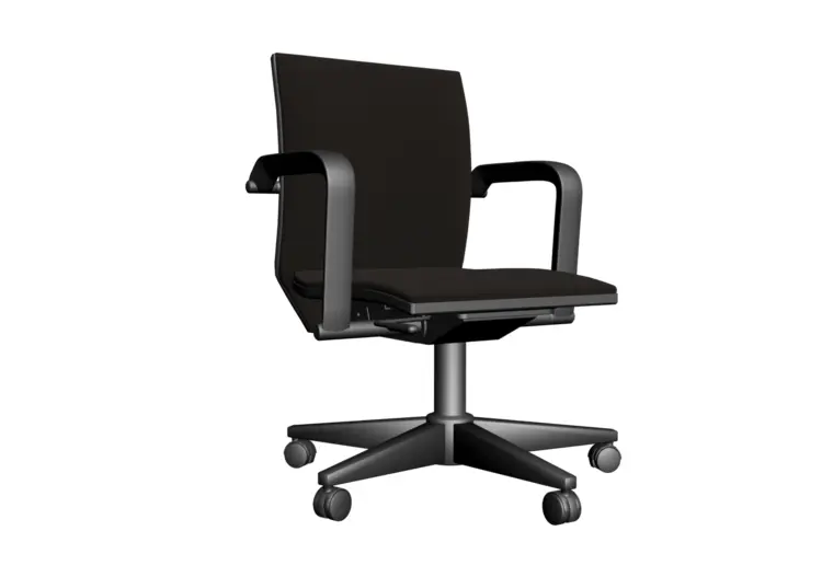 Ergonomic Black Office Chair with Wheels