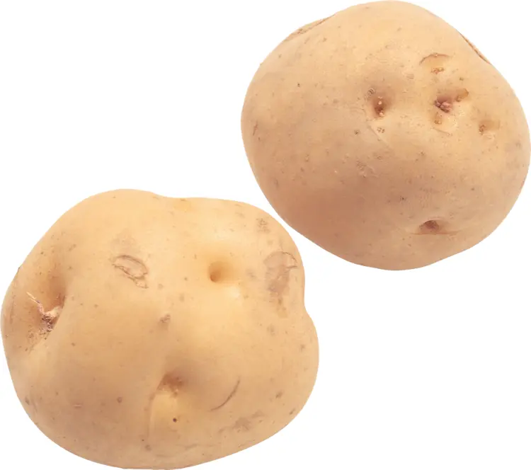 Raw Unpeeled Potatoes