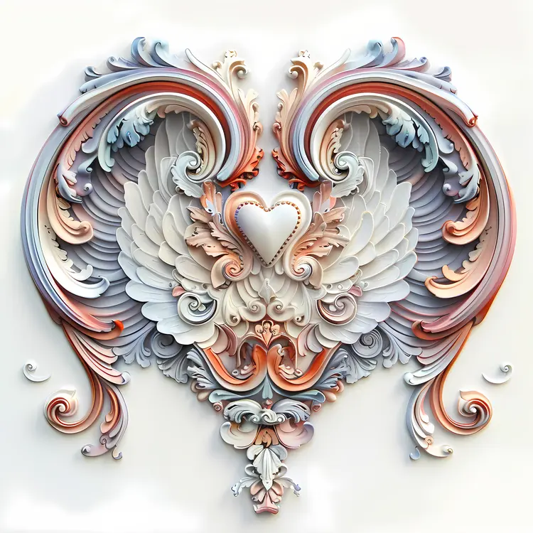 Intricate Ornate Heart Design